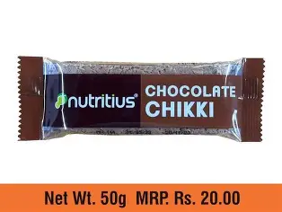 Nutritus Chocolate Peanut Chikki Pack of 10