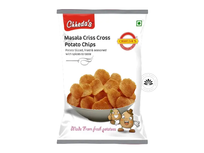 Chhedas Salted Criss  Cross Potato Chips 