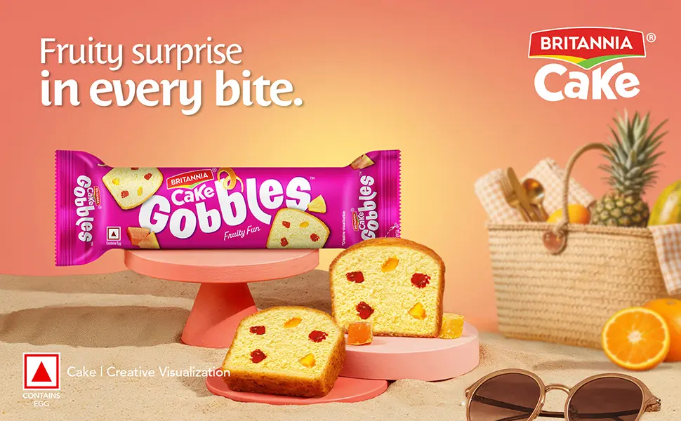 Britannia Gobbles Fruit cake (60g)