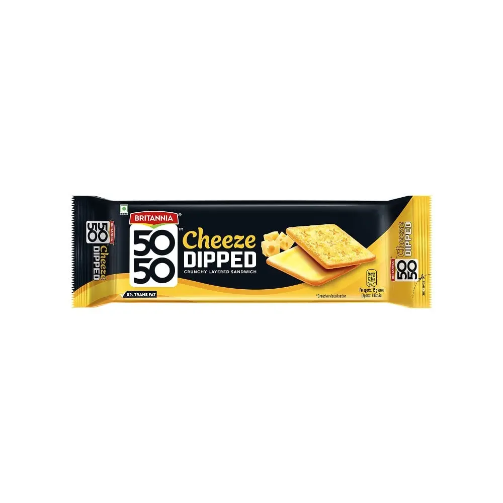 Britannia 50-50 Cheeze Dipped (120g+30g) 