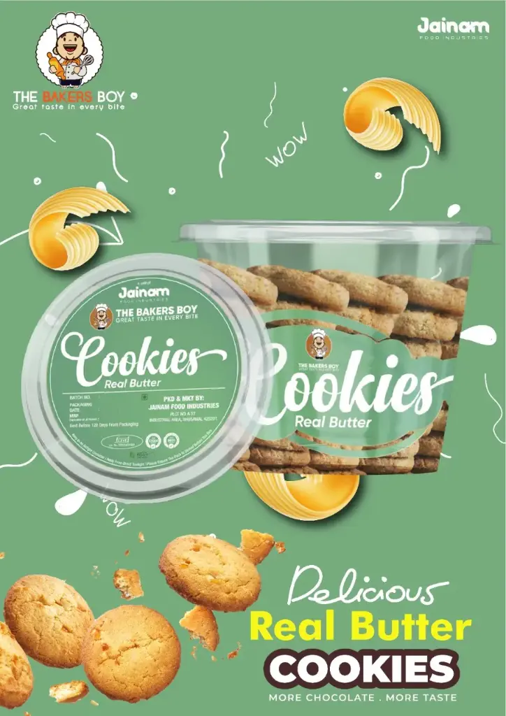 Jainam Cookies Butter Almond (200g) 