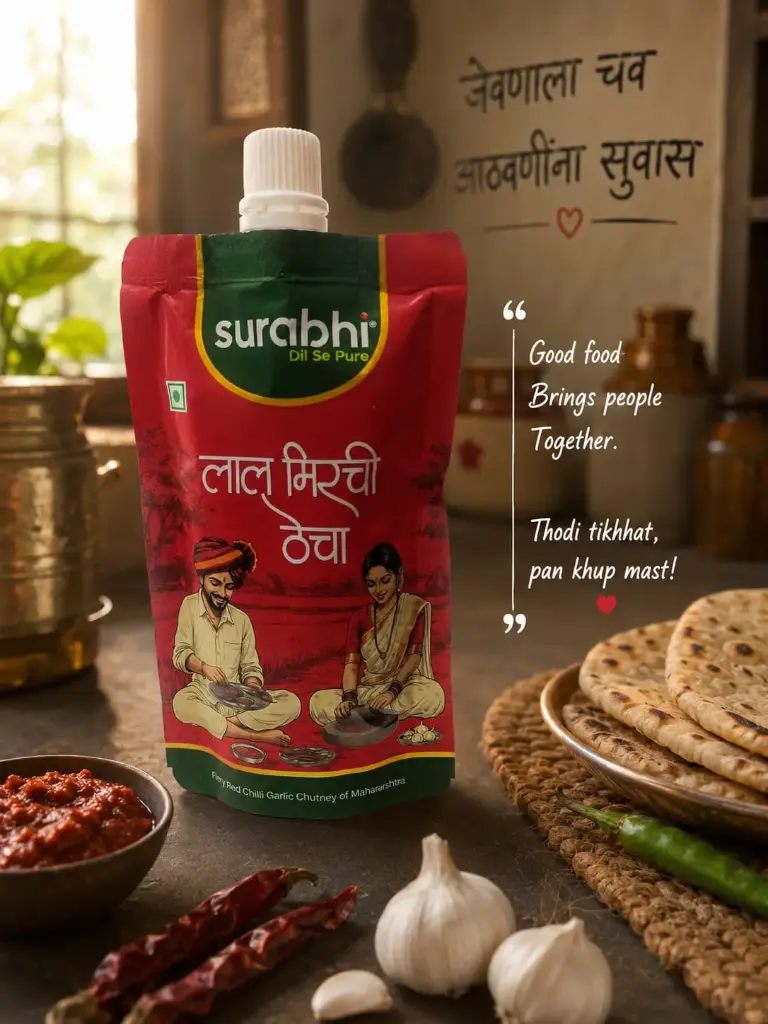 Surabhi Lal Mirchi Thecha (100g)