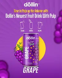 Dollin Juice With Plup Grape (180ml)