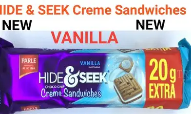 Parle Hide&Seek Cream Sandwiches Vanilla (100g+25g)(36/-) 
