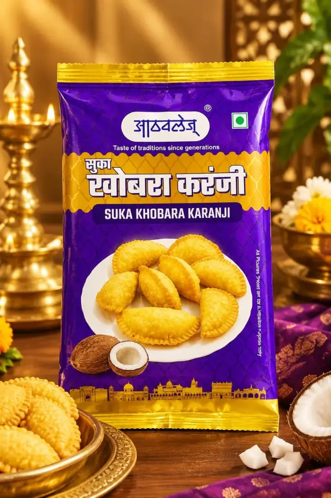 Athavlej Sukhi Khopra Karanji (200g) (125/-)