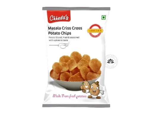 Chhedas Salted Criss  Cross Potato Chips 