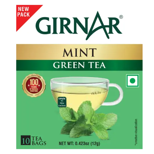 Girnar Green Tea Mint (1.2g*10bags=12g)