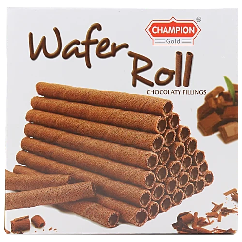 Champion  Waffer Rolls Chocolaty FIlling (150g) (150/-)